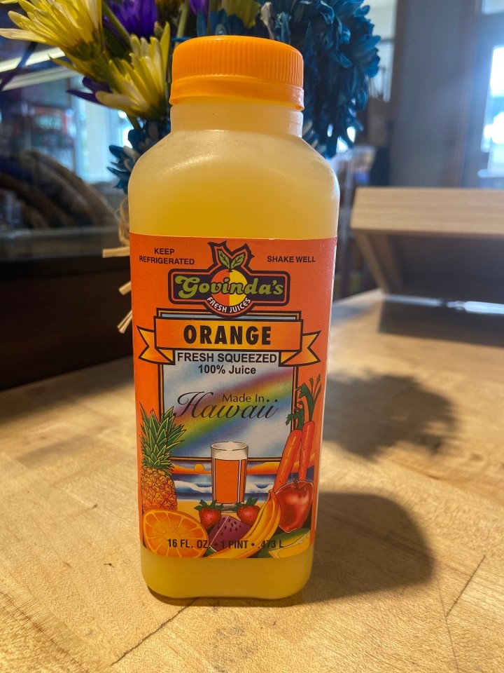 Govinda's Orange Juice (16 oz.)