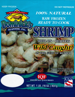 16/20 Ct Shell On Wild Caught All Natural White Shrimp 1 Lb