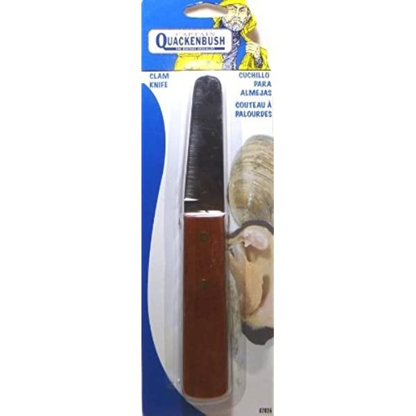 Clam Knife "Captain Quackenbush" - 3" Wood Handle