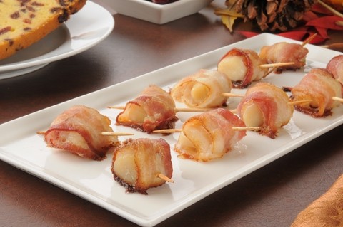 Scallops - Bacon Wrapped w/ Toothpick (12) (Frozen)