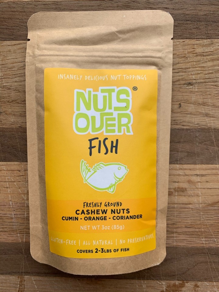 "Nuts Over Fish" - Cashew Topping 3oz. (*GF)