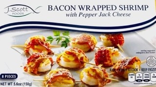 Shrimp - Bacon Wrapped with Pepper Jack Cheese  (8)  (Frozen) (Copy)