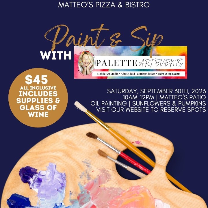 Paint & Sip with Palette Art Events 9.30.2023 10am-12pm