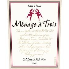 Red Blend, Menage a Trois, CA