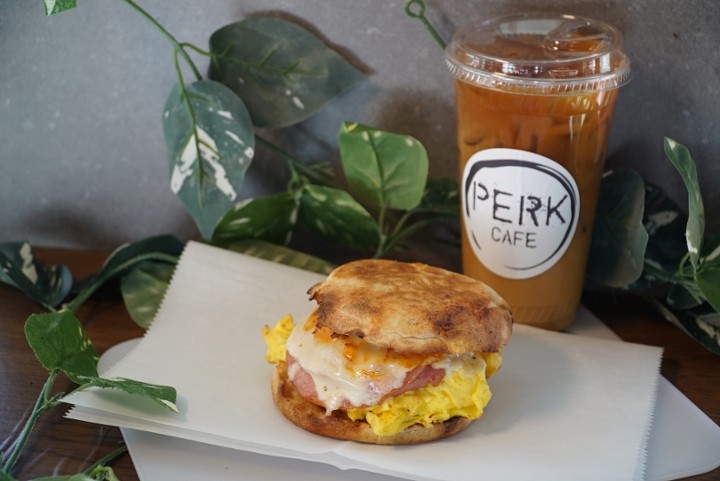 Egg and Cheese on King Sized English Muffin