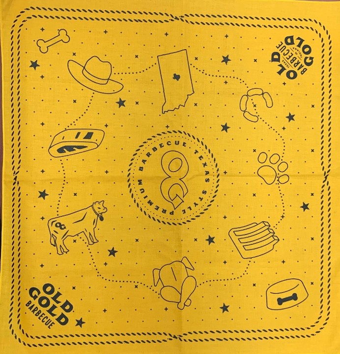 Old Gold Gold Bandana