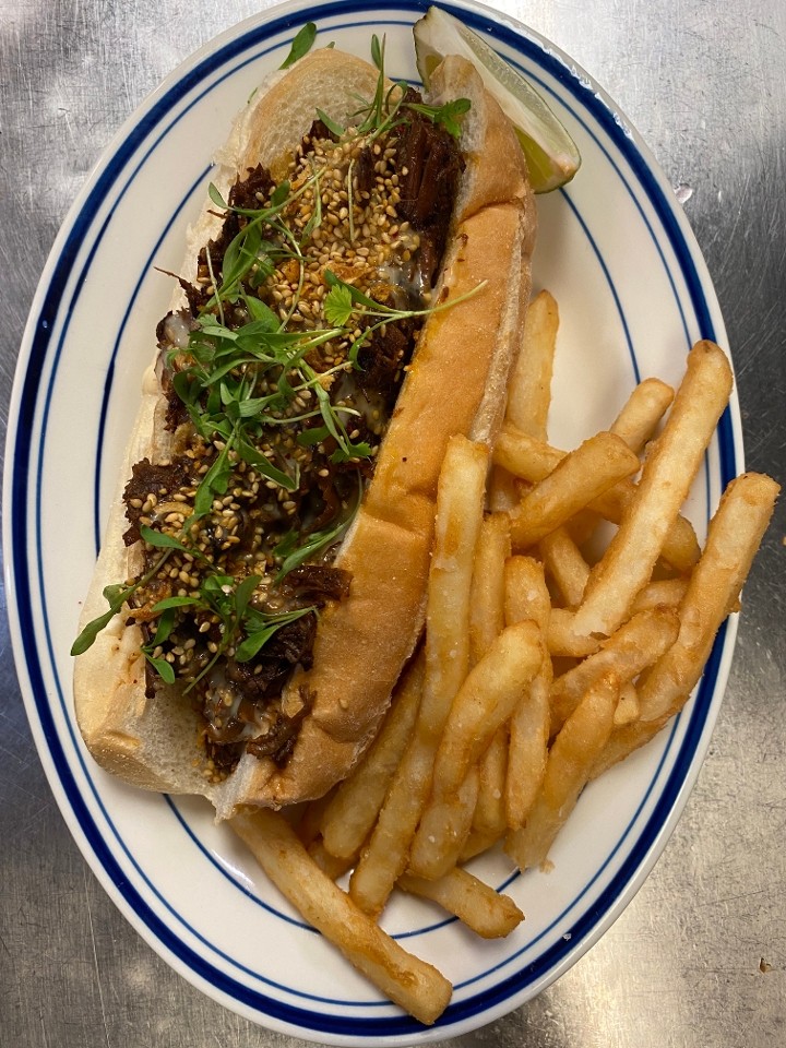 Korean Beef Sandwich.