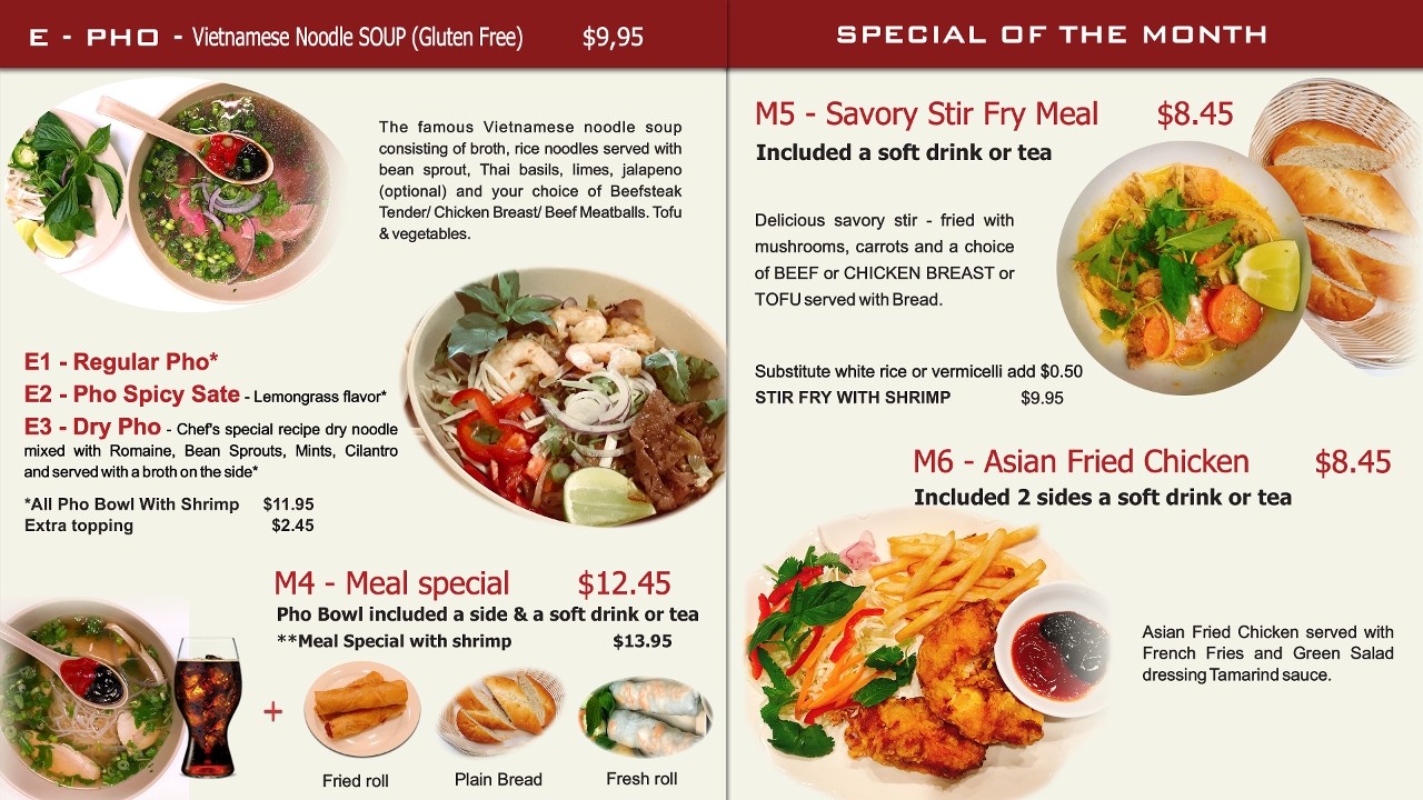 Pho Sure Restaurant
Celebration Shopping Center
7451 Six Forks Rd
Raleigh, North Carolina
