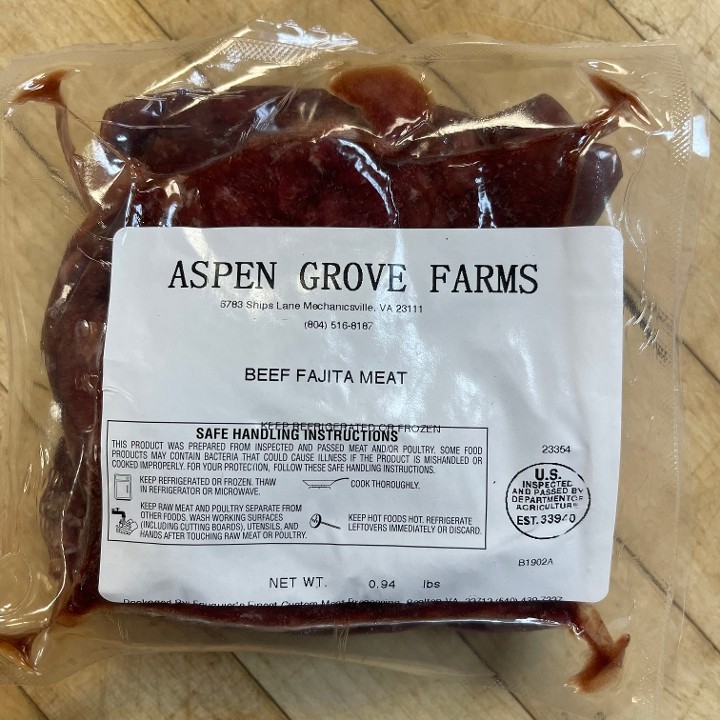Aspen Grove Farms Beef Fajita Meat