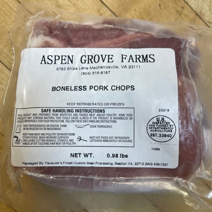 Aspen Grove Farms Boneless Pork Chops
