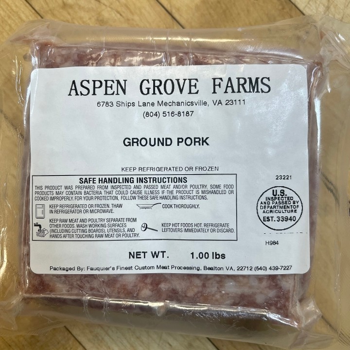 Aspen Grove Farms Ground Pork