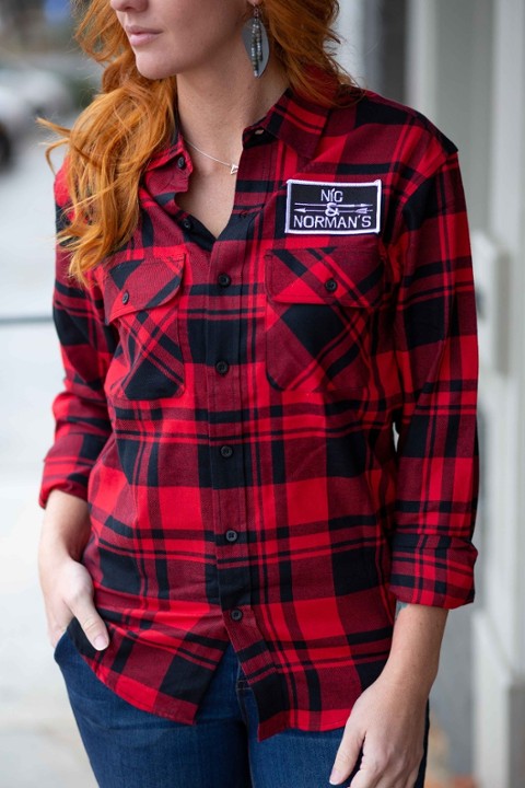 Large Flannel Red