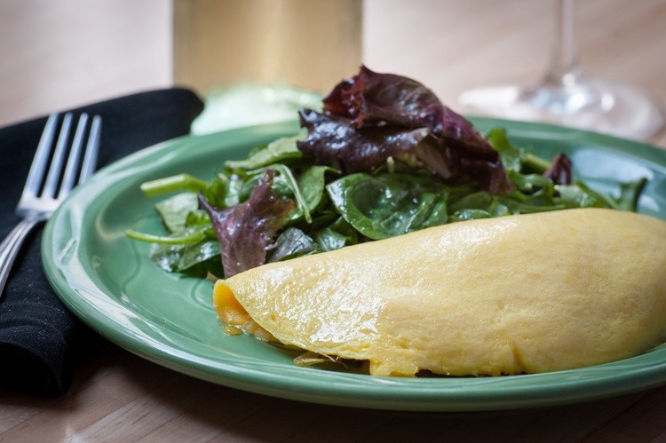 Spinach and Goat Cheese Omelet