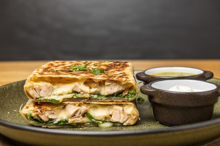 Chicken and Spinach Quesadilla