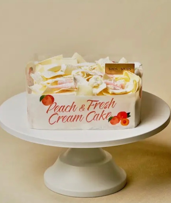 Peach Cream Cake #2 (7")