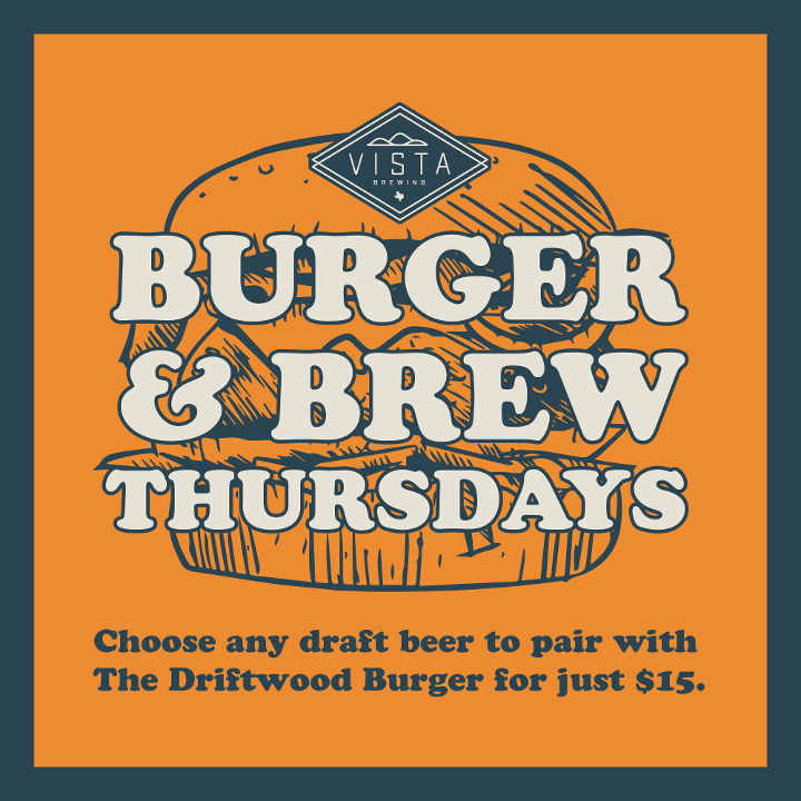 Thursday Burger & Beer Special (Driftwood Burger)