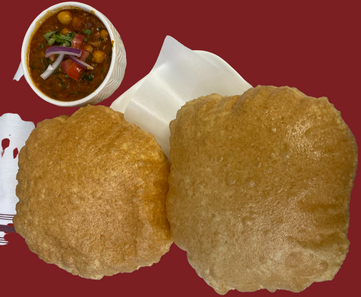 Chole puri (2pc) with curry