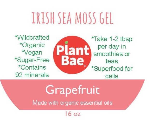 Grapefruit Irish Sea Moss Gel  - 16 oz