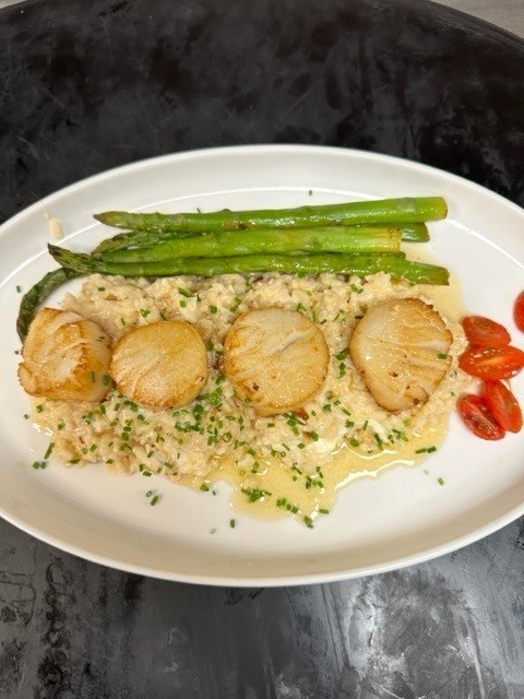 Fluke Filet and Lobster Risotto