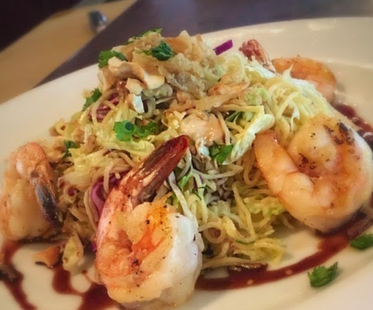 Grilled Prawn Sesame Noodle Salad