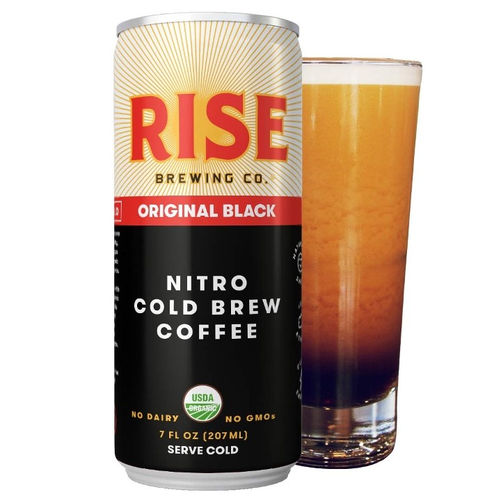 Rise Nitro Cold Brew Coffee Original Black