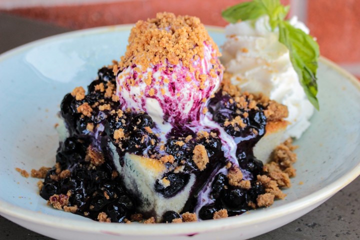 Blueberry Biscuit Cobbler