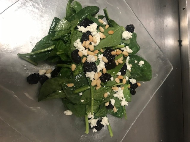 Family Style Local Spinach Salad