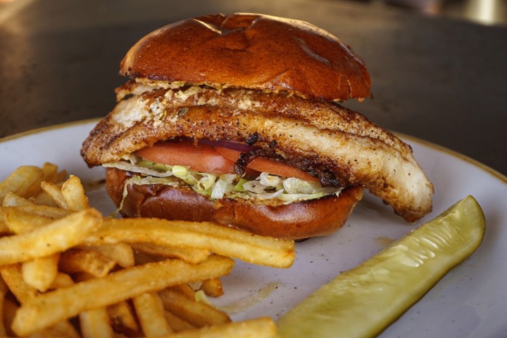 Blackened Cajun Catfish Sandwich