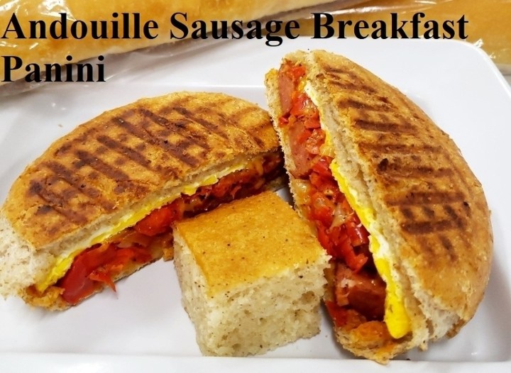 Andouille Breakfast Panini