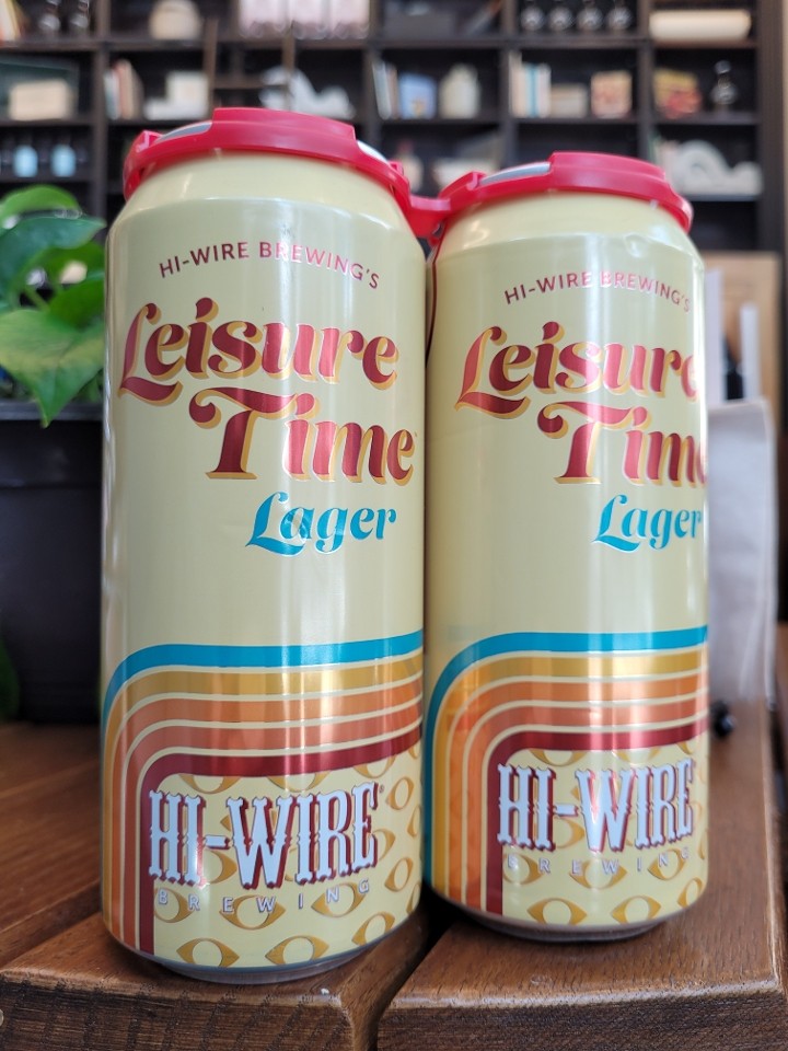 Hi-Wire Leisure Time Lager - 6 Pack Tall