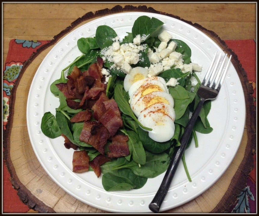 Spinach-Bacon-Egg-Feta