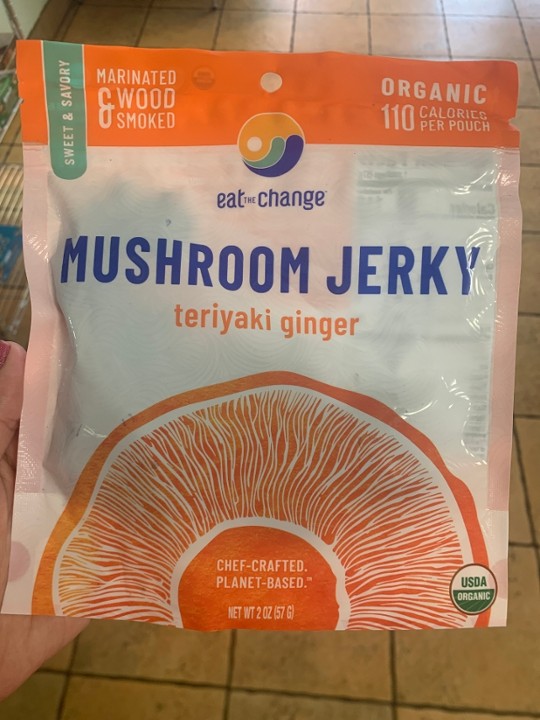 Eat the Change Mushroom Jerky Teriyaki Ginger