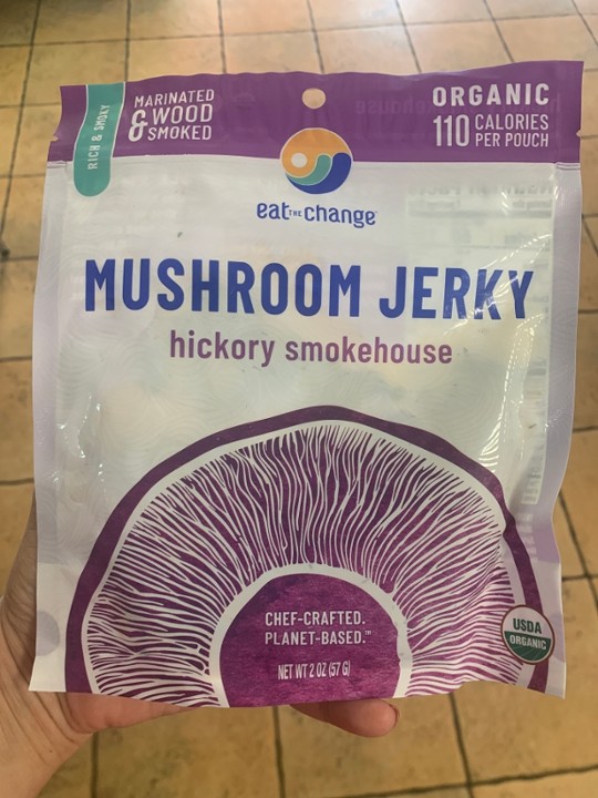 Eat the Change Mushroom Jerky Hickory Smokehouse