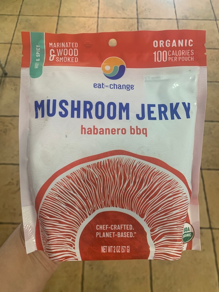 Eat the Change Mushroom Jerky Habanero Bbq