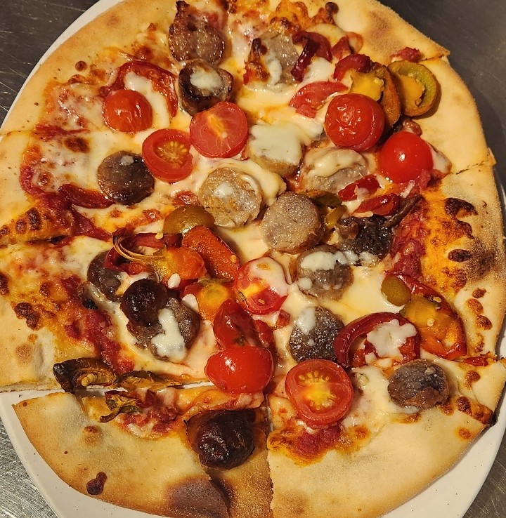 Ricotta & Sausage Pizza