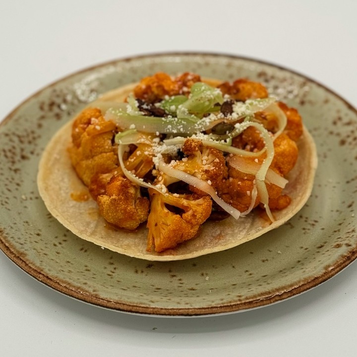 Buffalo Cauliflower Taco