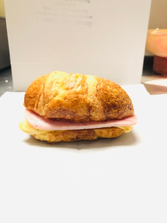 Ham, Egg, & Cheese Croissant Sandwich