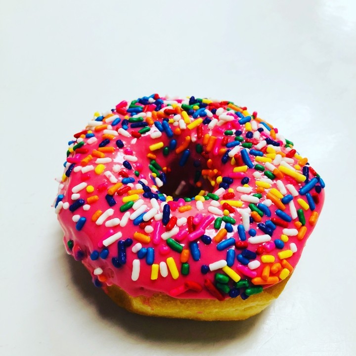 Red w/ Sprinkles Donut