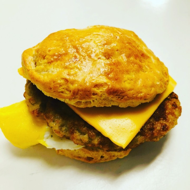 Biscuit Sandwich: Sausage, Egg, & Cheese