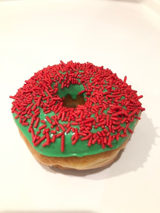Green w/ Sprinkles Donut