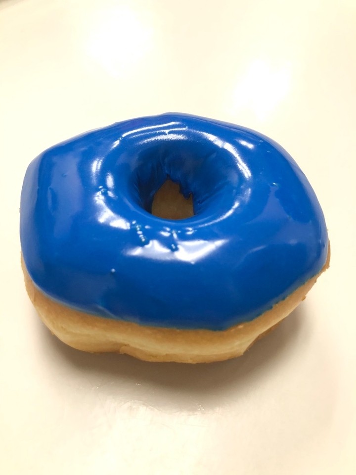 Blue Icing Donut