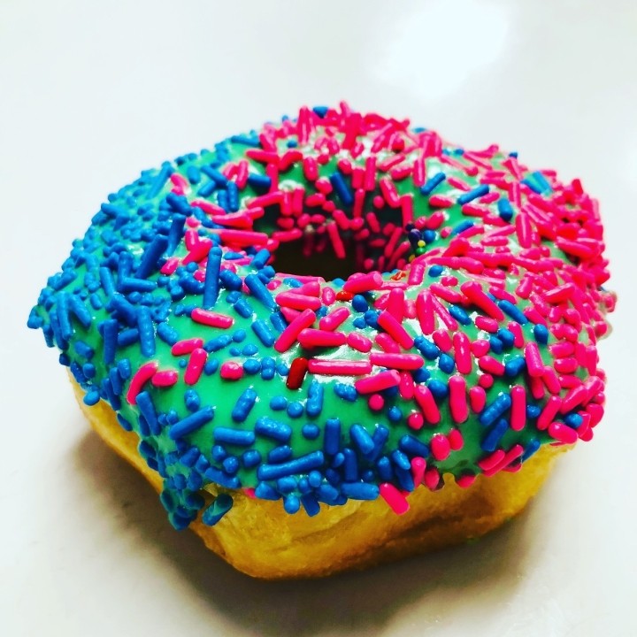 Blue w/ Sprinkles Donut