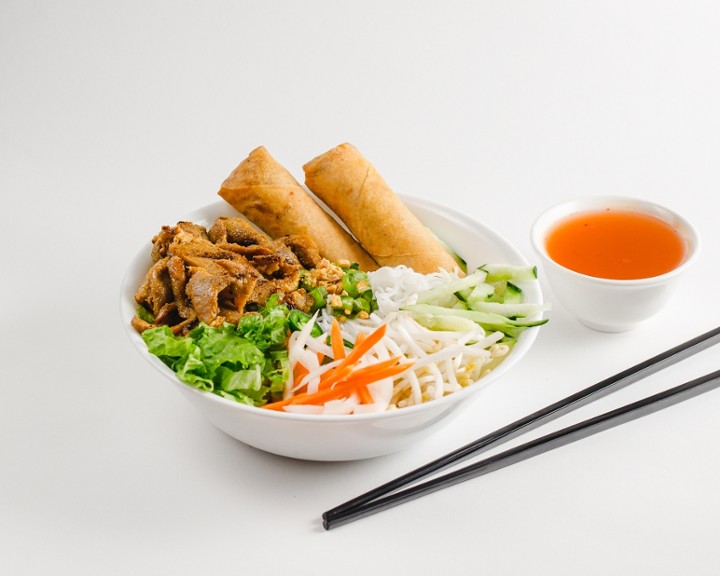 G3 - GRILLED LEMONGRASS PORK & SPRING ROLLS