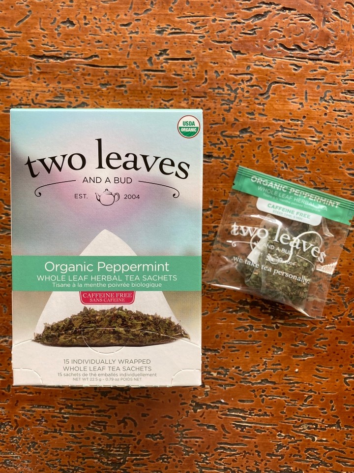Box of Two Leaves Peppermint Tea