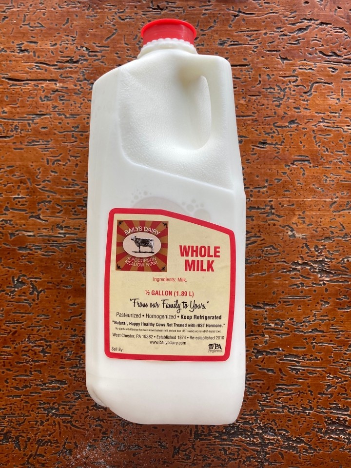 Half Gallon Local Milk