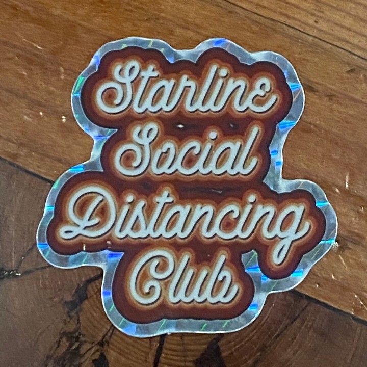 Starline Social Distancing Club Sticker