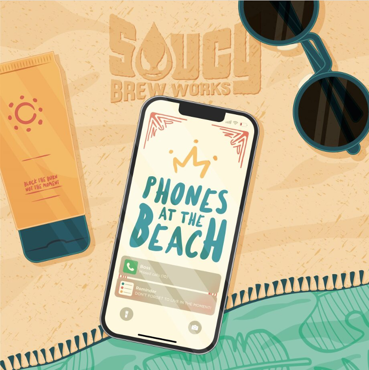 Phones at the Beach - 4 Pack