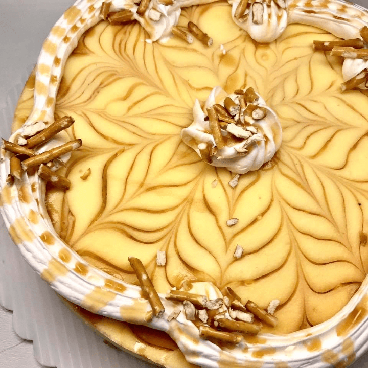 Salted Caramel Pretzel Cheesecake