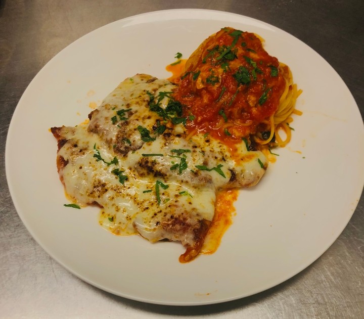 Breast of Chicken Parmesan