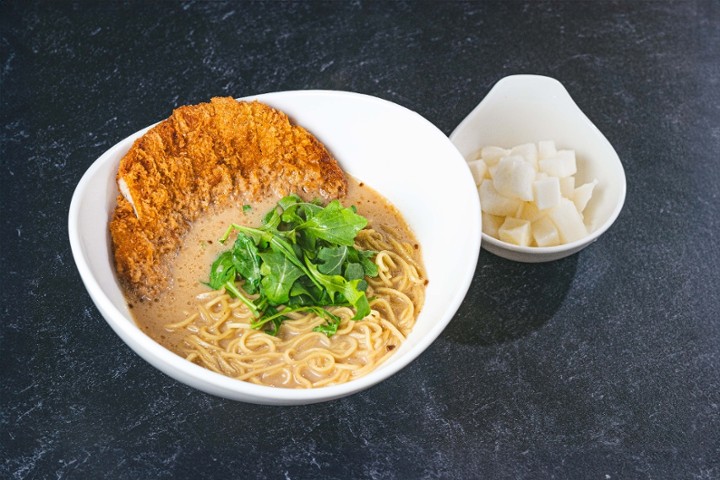 Black Garlic Ramen with Katsu